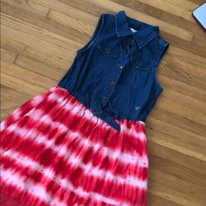 A jean and tye dyed dress